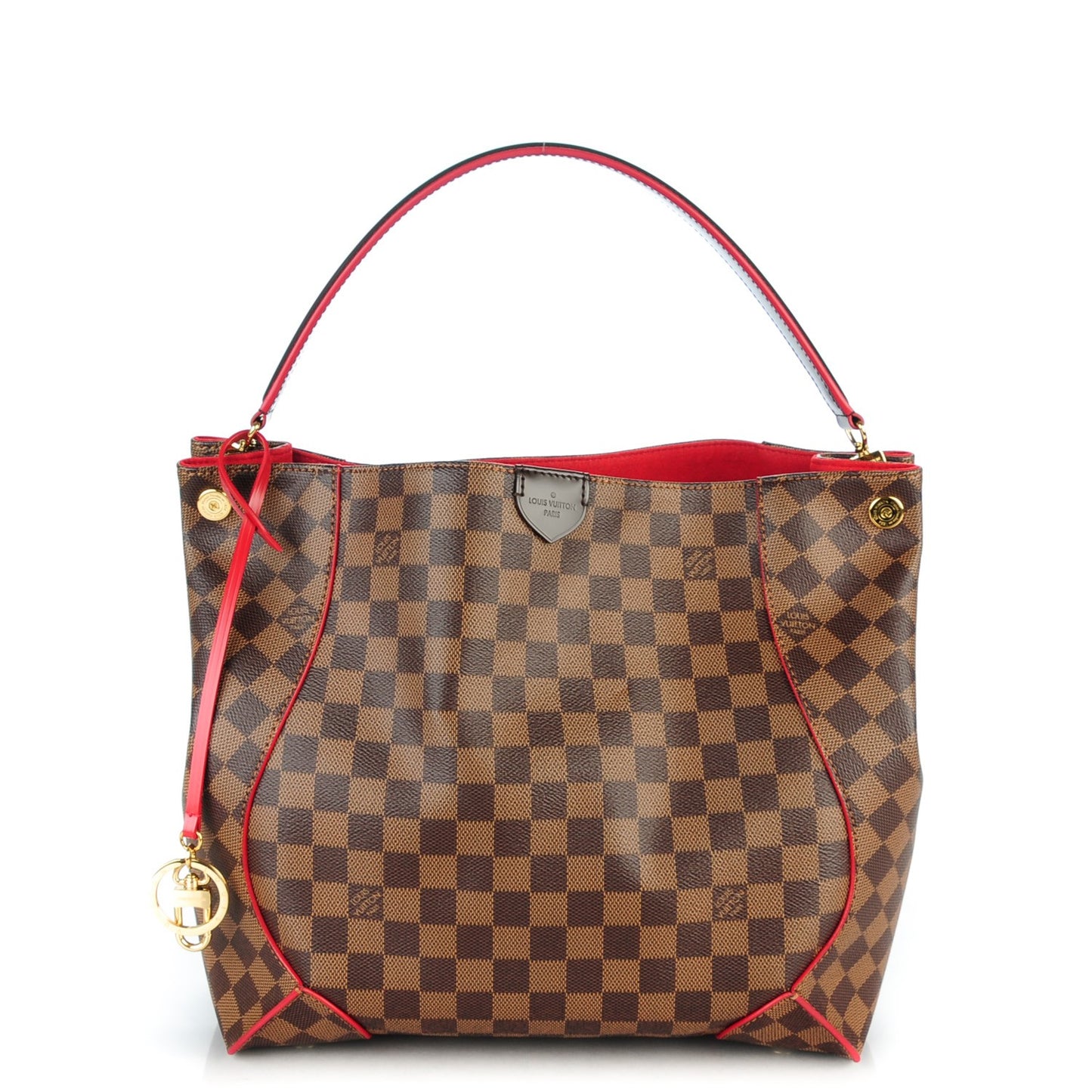 Damier Ebene Caissa Hobo Cherry