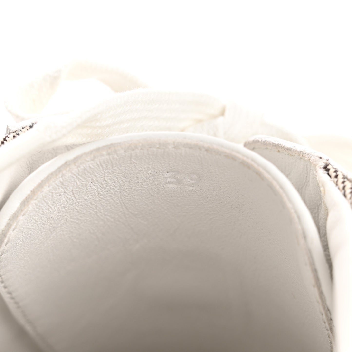 Calfskin H Canvas Keep Mule Sneakers 39 Prunoir White