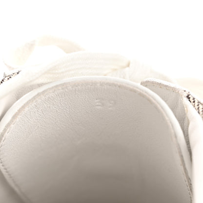 Hermes Calfskin H Canvas Keep Mule Sneakers 39 Prunoir White 8 of 12