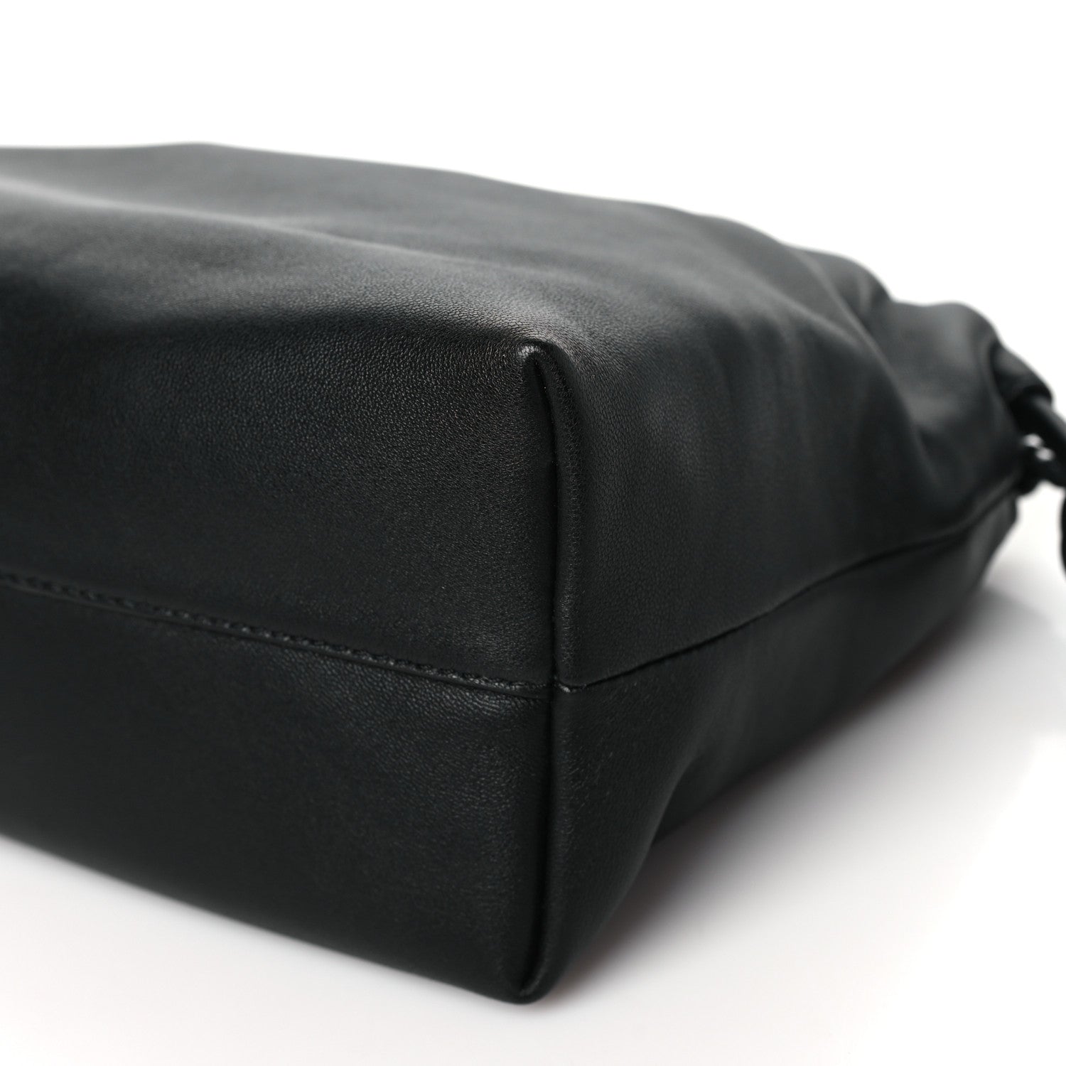 Loewe Mellow Nappa Donut Chain Flamenco Knot Clutch Black 10 of 10