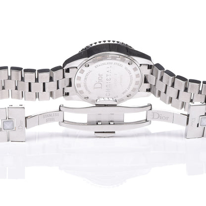 Christian Dior Stainless Steel Diamond Sapphire 29mm Christal Quartz Watch White 6 of 8