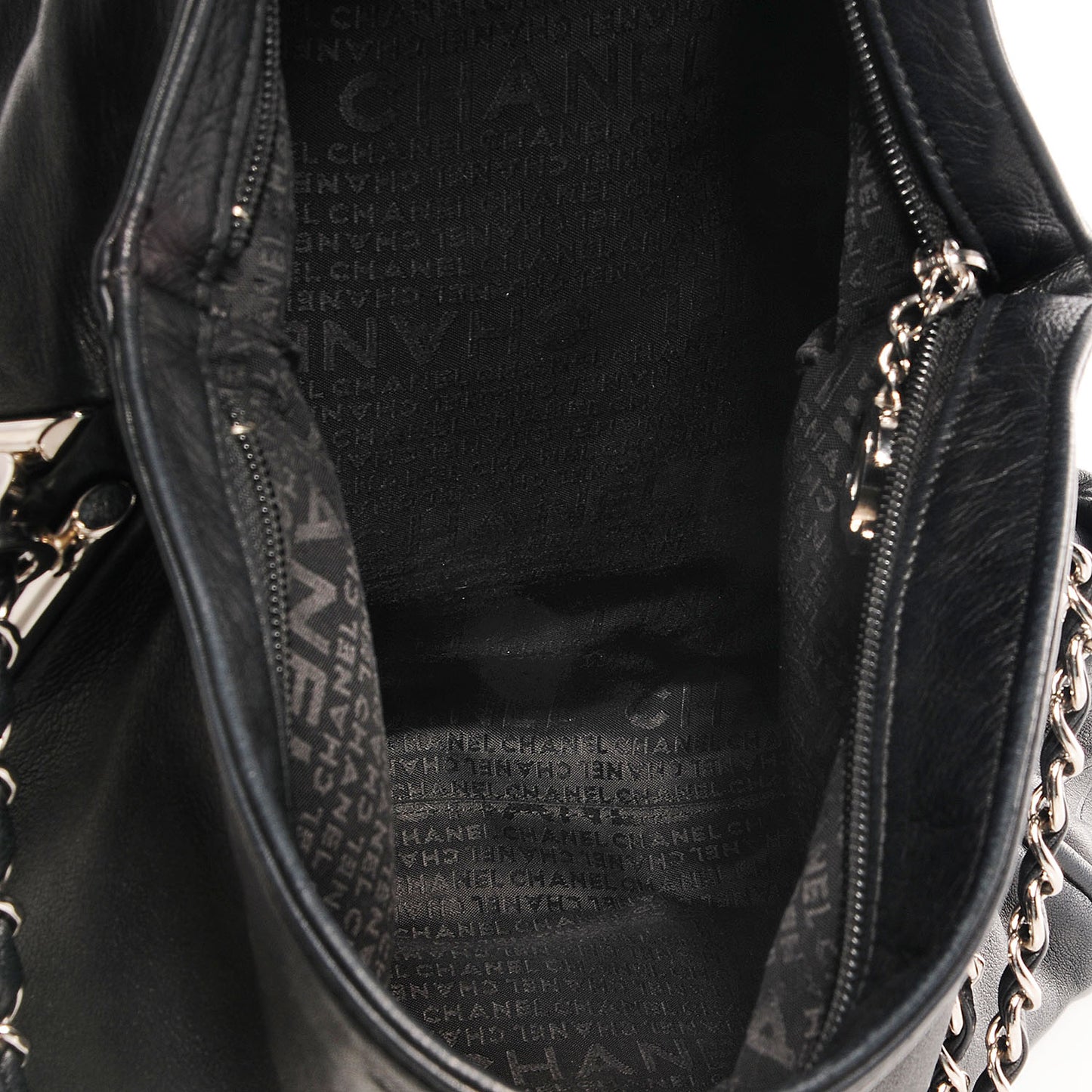 Lambskin Large Ultimate Soft Tote Black