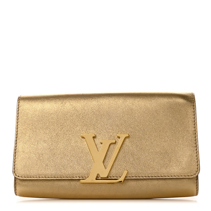 Louis Vuitton Calfskin Neo Sobe Louise EW Clutch Gold 1 of 8