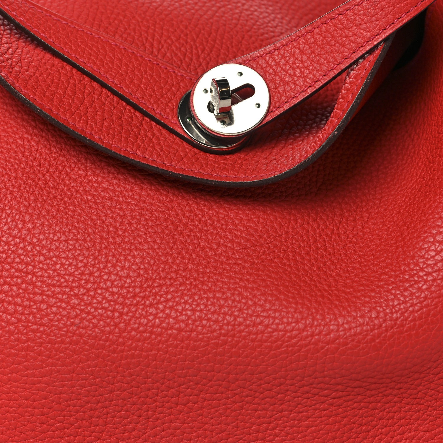 Hermes Taurillon Clemence Lindy 30 Rouge Casaque 8 of 12