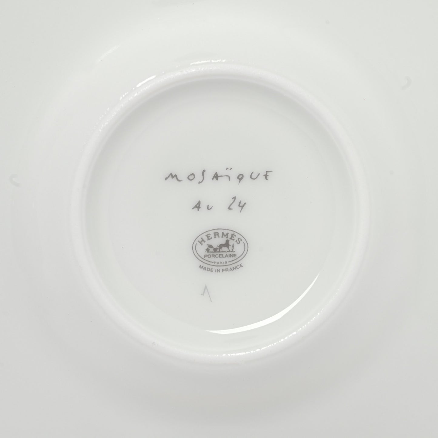 Porcelain Mosaique au 24 Coffee Cup and Saucer Set of 2