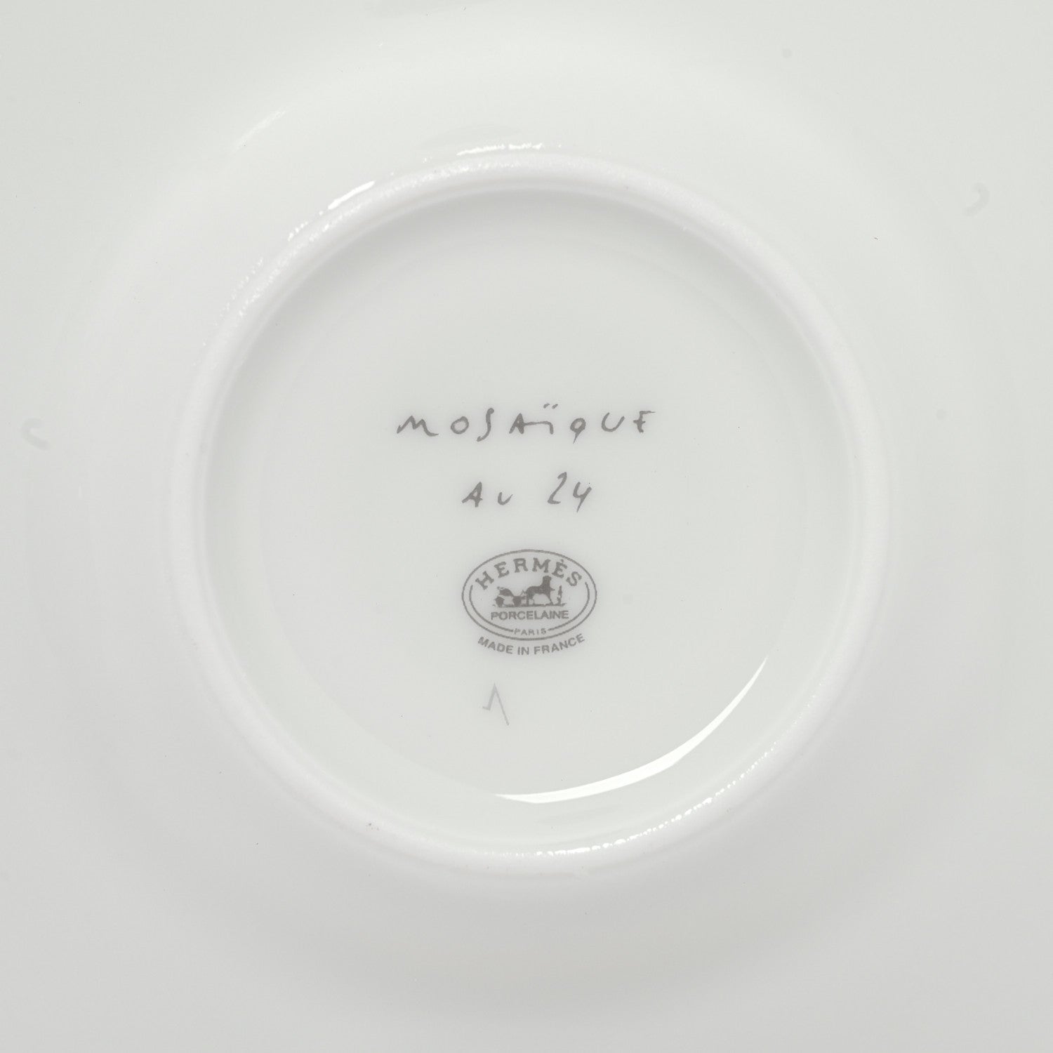 Hermes Porcelain Mosaique au 24 Coffee Cup and Saucer Set of 2 6 of 10