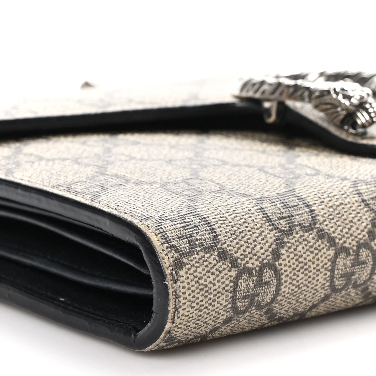 Gucci GG Supreme Monogram Mini Dionysus Chain Wallet Beige Black 7 of 9