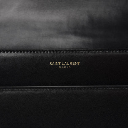 Saint Laurent Calfskin Large Highschool Satchel Black 9 of 10