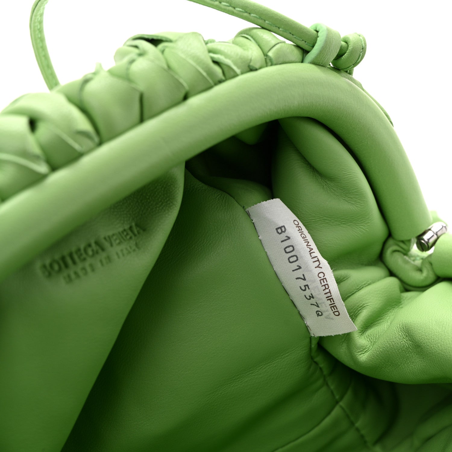 Bottega Veneta Nappa Intrecciato The Mini Pouch Pistachio 1907280