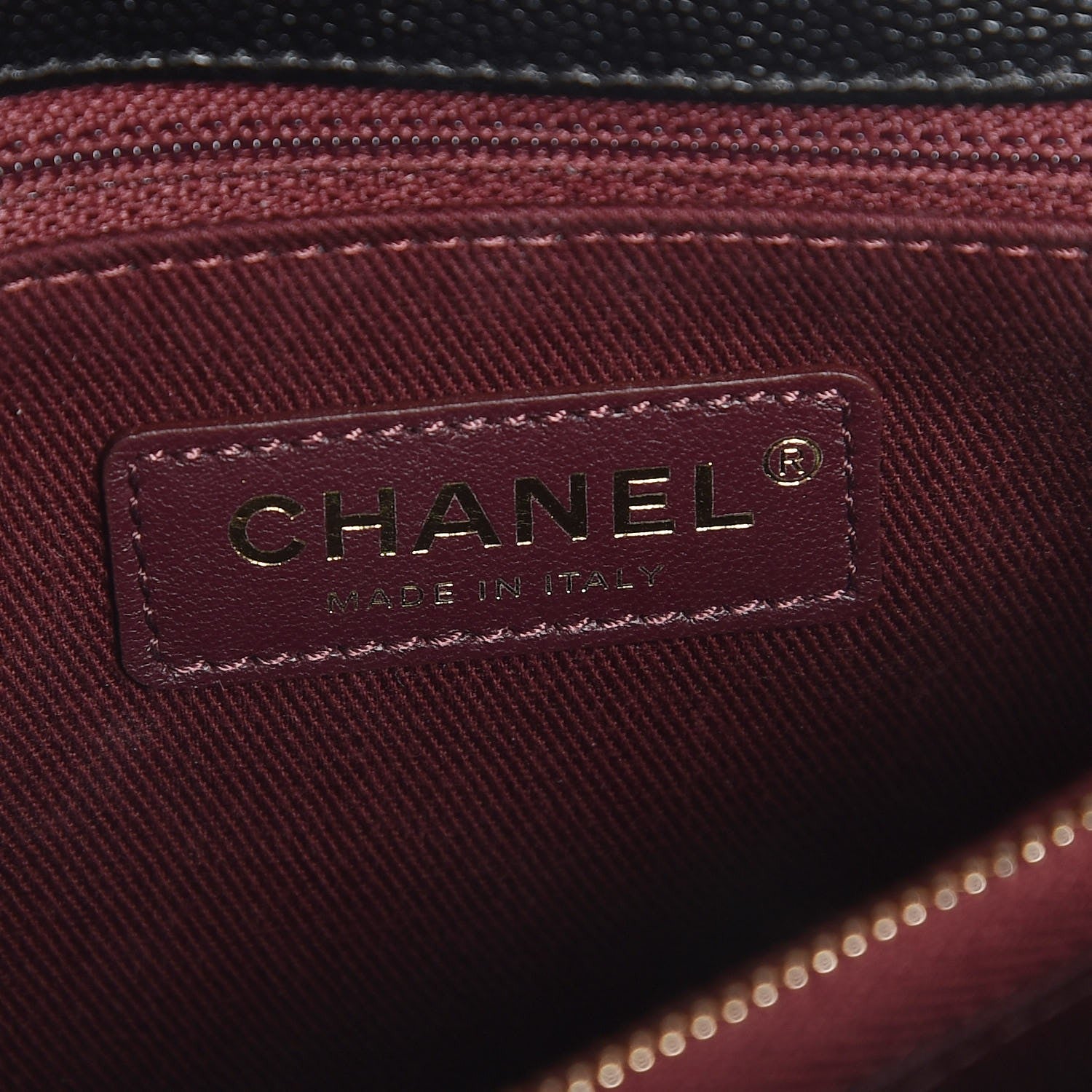 Chanel Caviar Chevron Quilted Small Coco Handle Flap Black 6 of 8