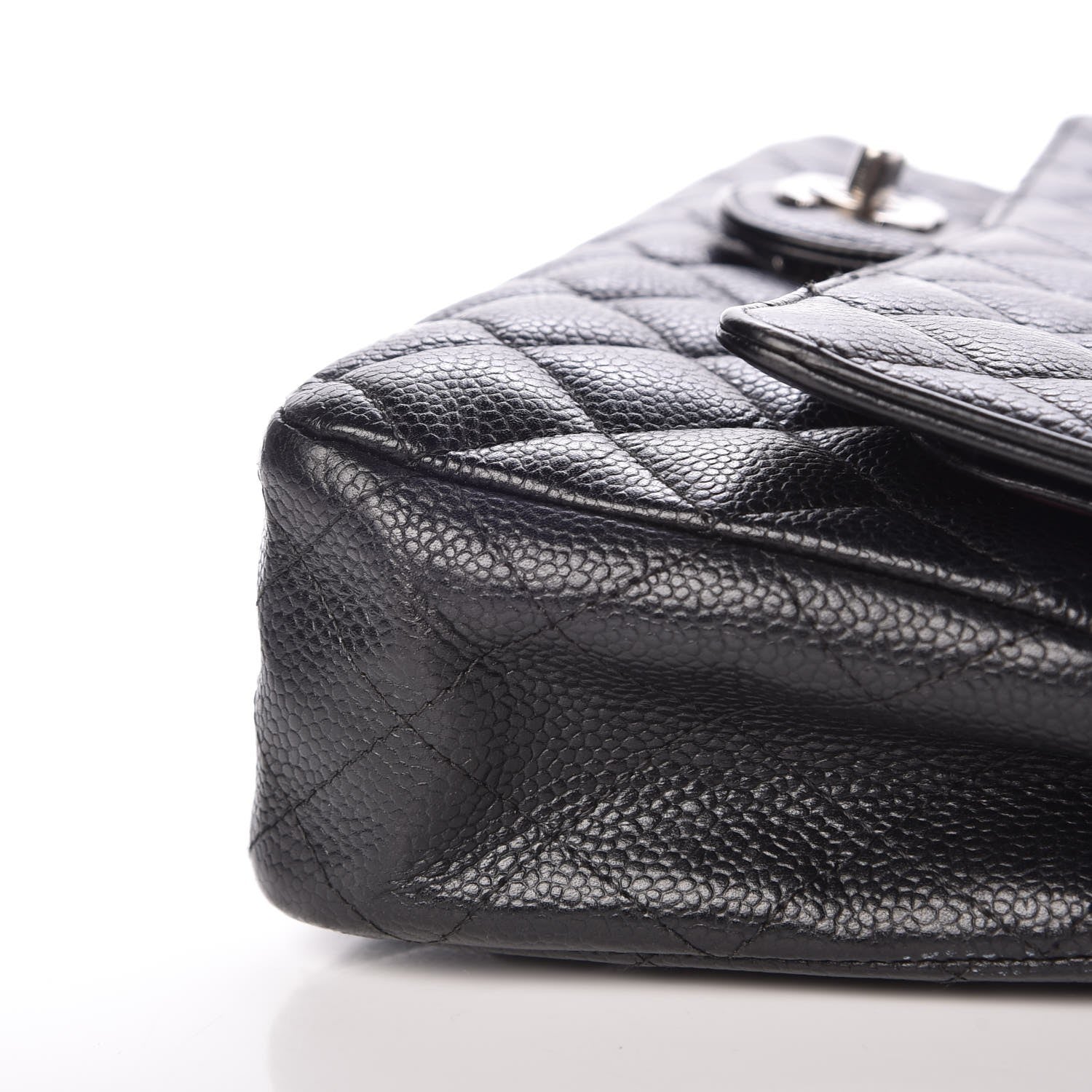 Chanel Caviar Quilted Medium Double Flap Black 13 of 17