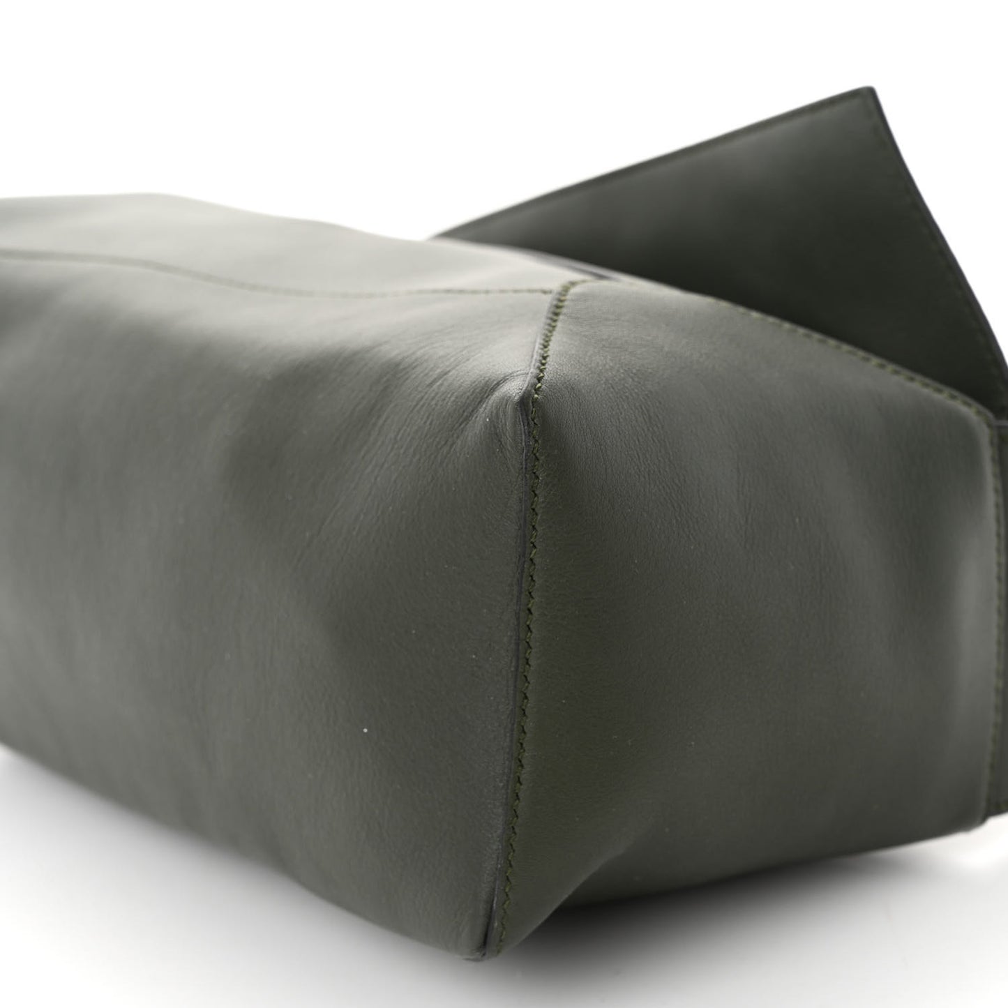Calfskin Puzzle Hobo Army Green