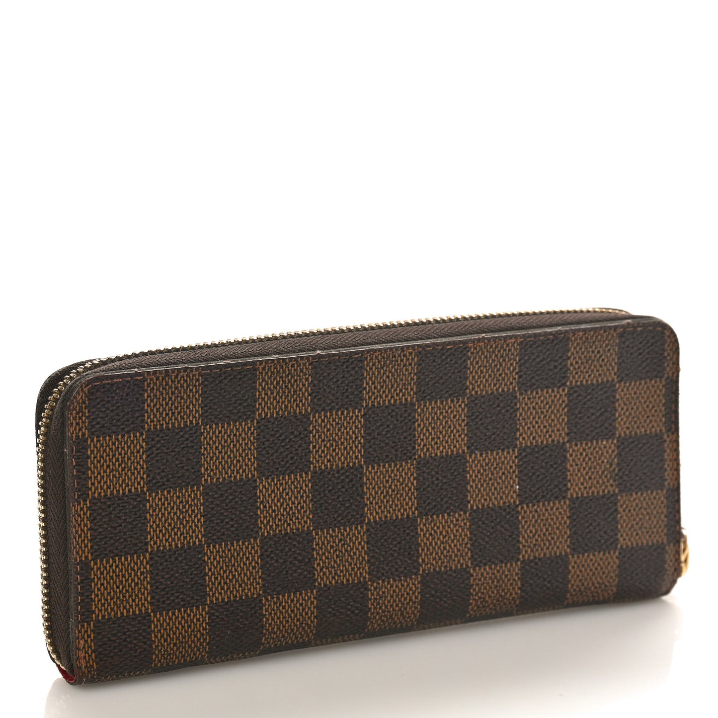 Damier Ebene Clemence Wallet Cherry