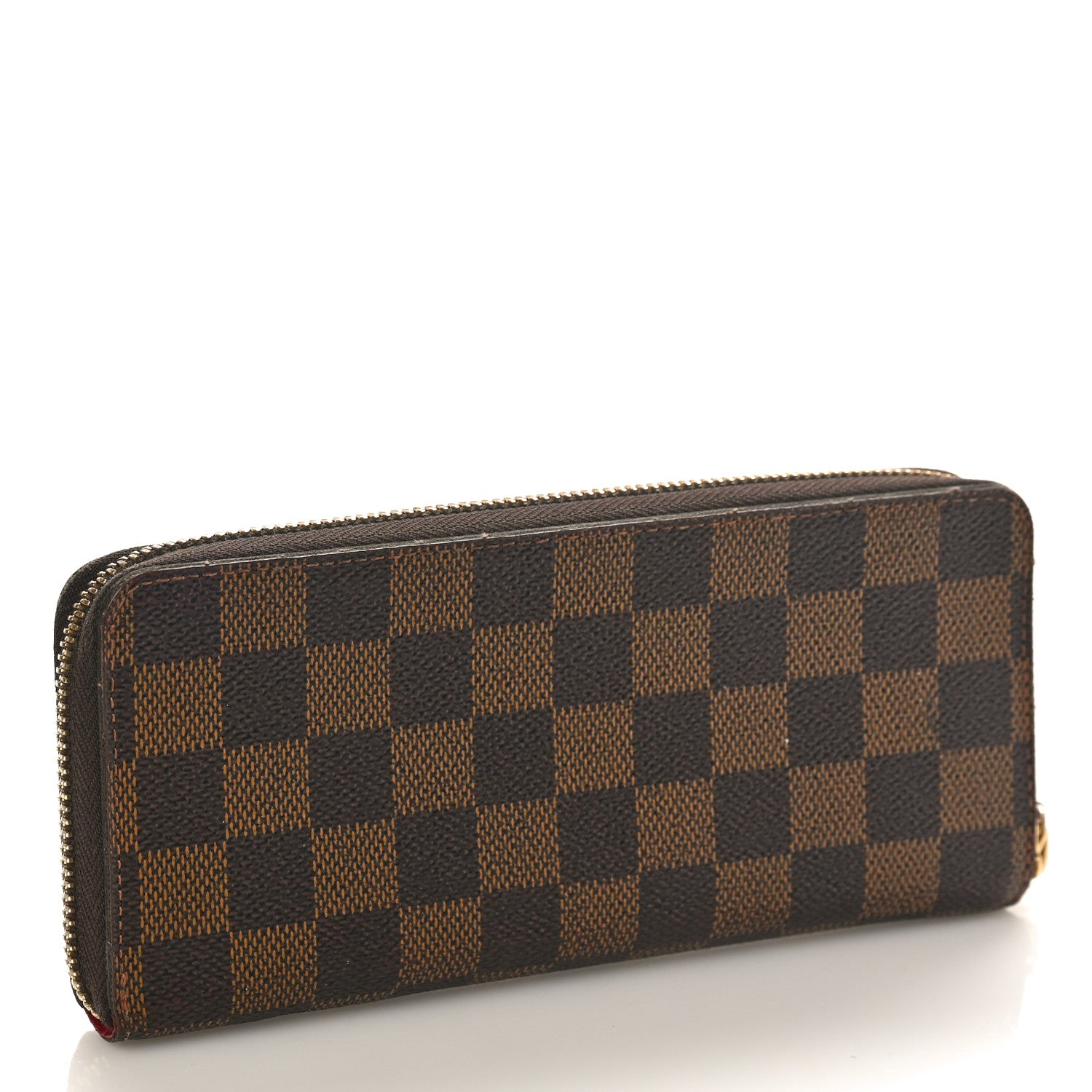 Louis Vuitton Damier Ebene Clemence Wallet Cherry 3 of 11