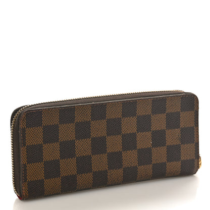 Louis Vuitton Damier Ebene Clemence Wallet Cherry 3 of 11