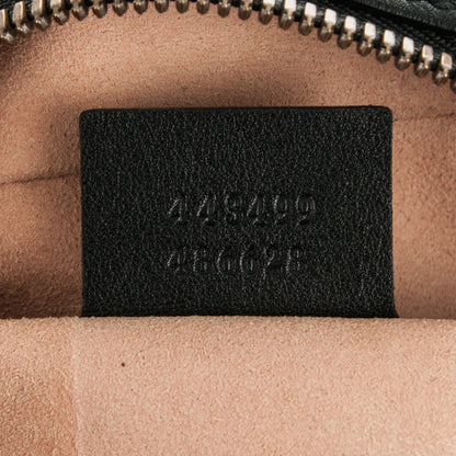 Gucci Calfskin Matelasse GucciGhost Medium GG Marmont Chain Shoulder Bag Black New Acquamarine 7 of 7