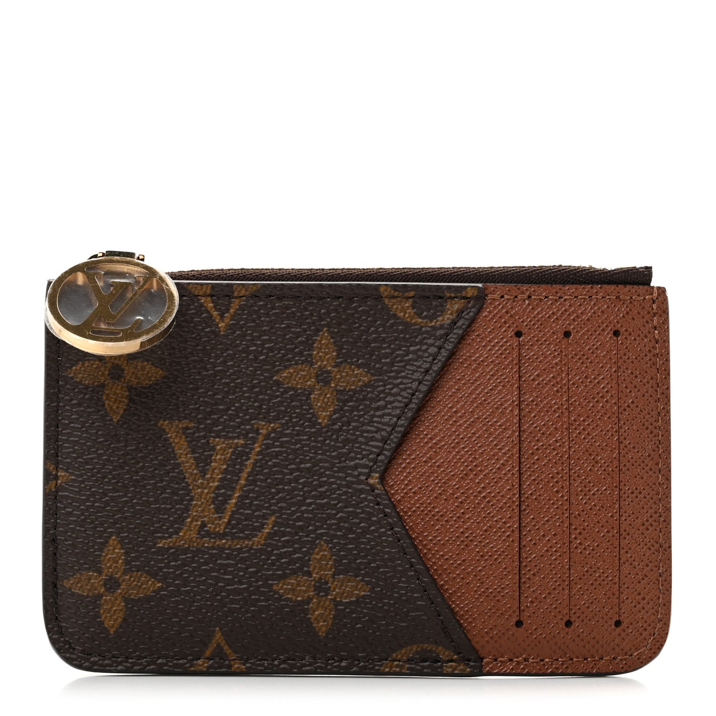 Monogram Zipped Romy Card Holder
