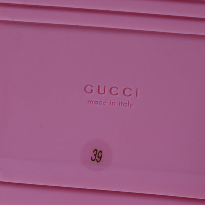 Gucci GG Supreme Monogram Granada Kid Angelina Platform 35mm Slingback Sandals 39 Cotton Candy Dark Cotton Candy Wild Rose 8 of 13