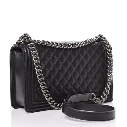Chanel Caviar Quilted New Medium Boy Flap Black 3 of 12