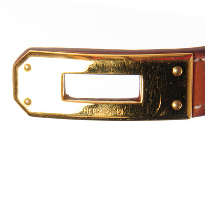Hermes Natural Barenia Kelly Double Tour Bracelet Medium 8 of 8