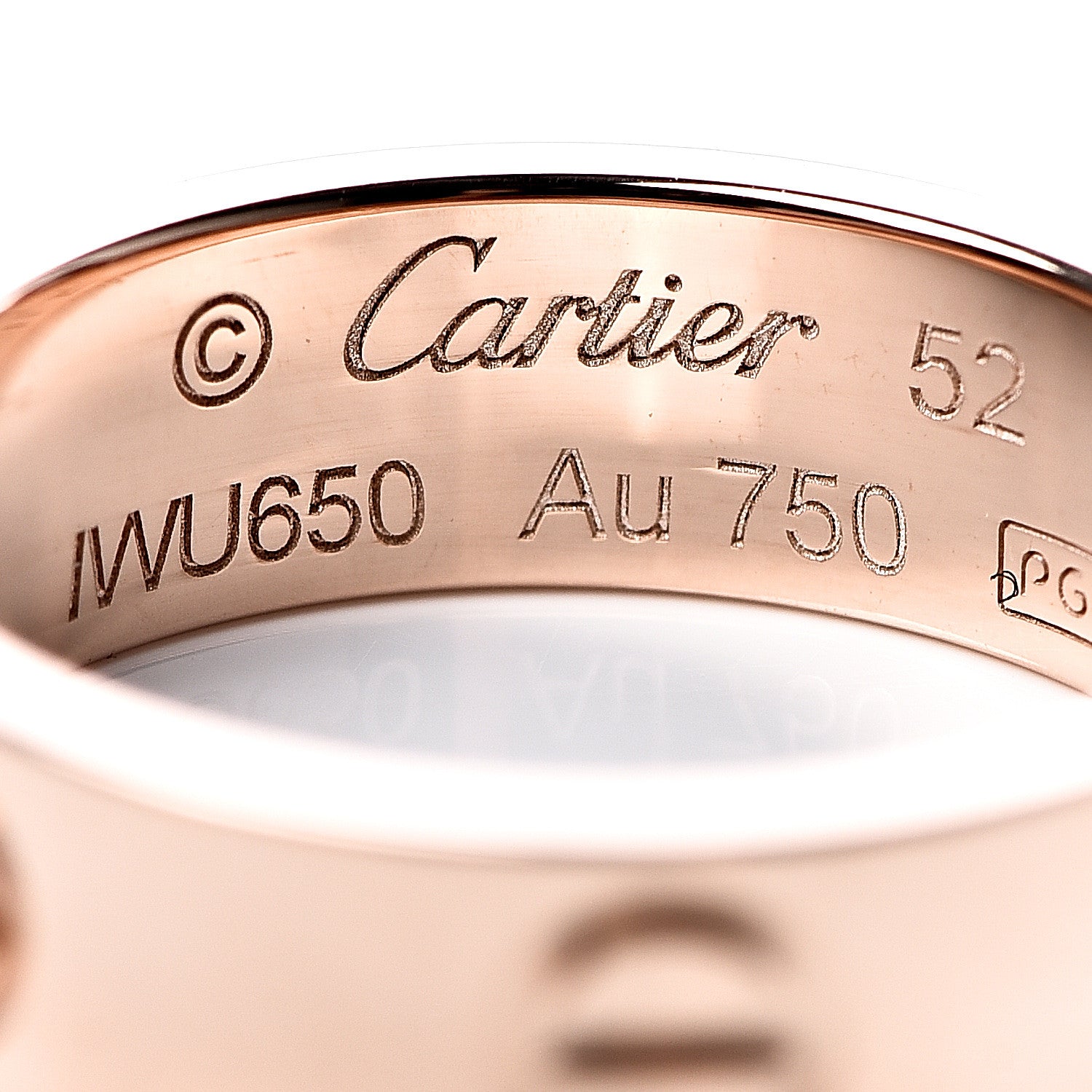 Cartier 18K Pink Gold 5.5mm LOVE Ring 52 6 5 of 6