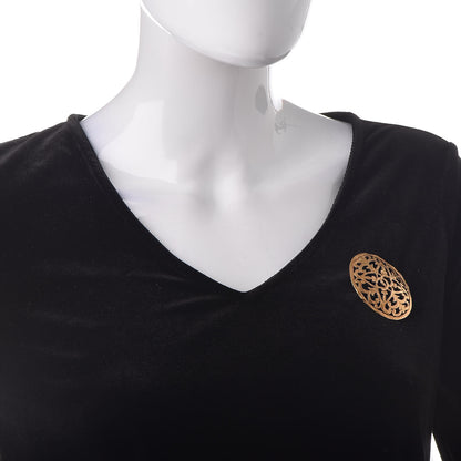 Chanel CC Brooch Gold 2 of 5