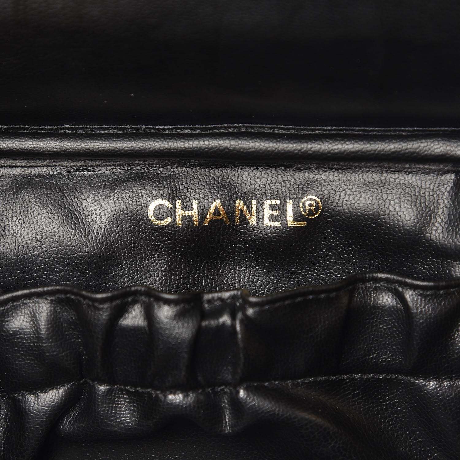 Chanel Lambskin Vanity Cosmetic Case Black 5 of 8