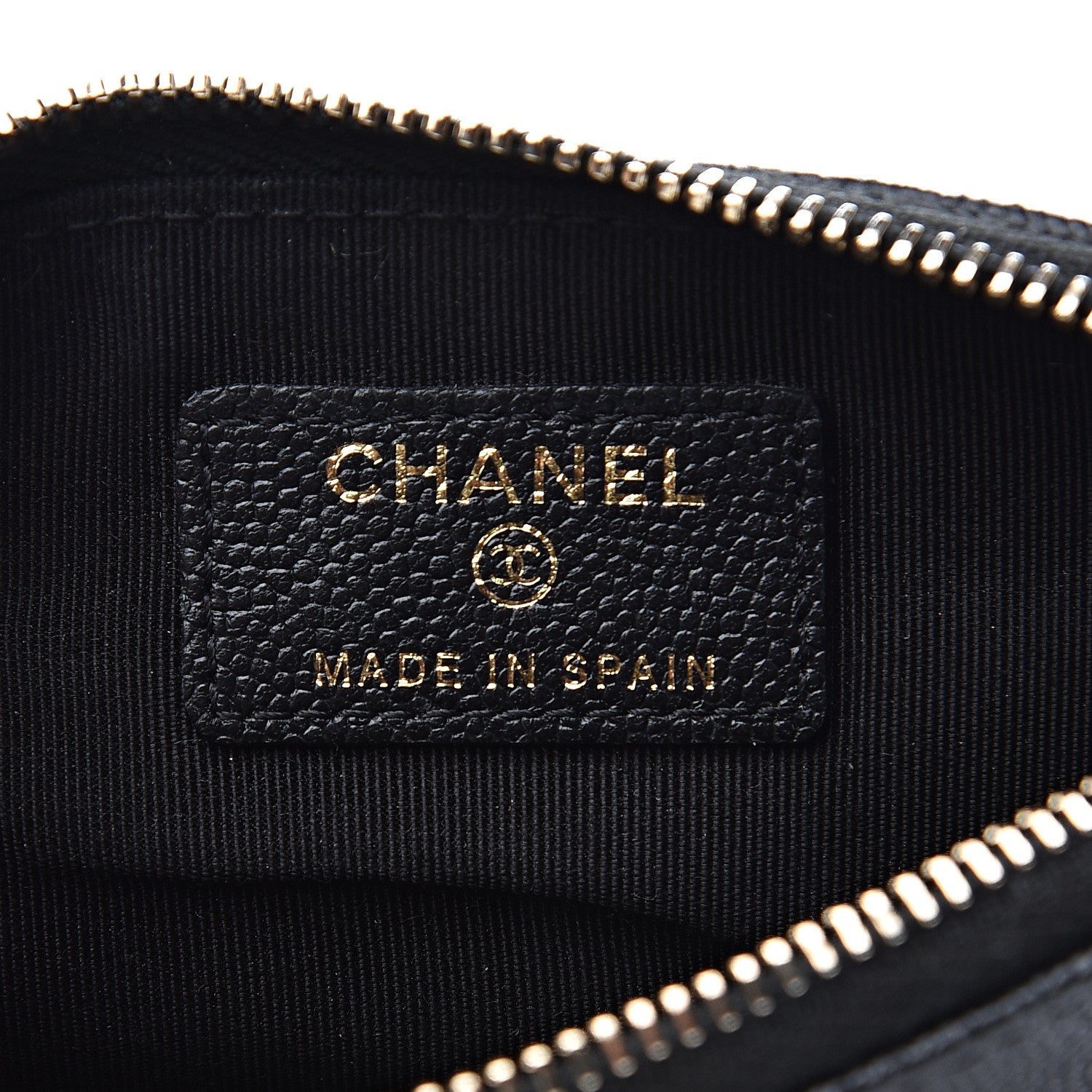 Chanel Caviar Quilted Small Vintage Mademoiselle Cosmetic Case Black 5 of 7