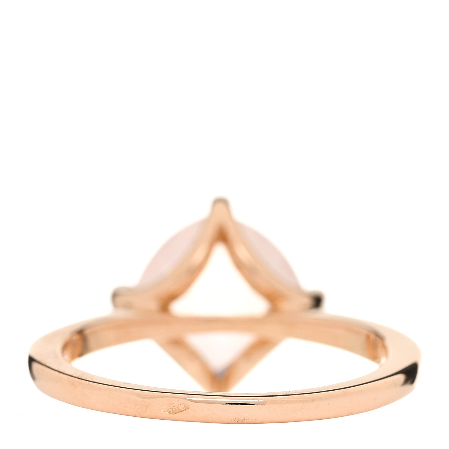 Cartier 18K Pink Gold Diamond Rose Quartz Inde Mysterieuse Ring 54 6.75 4 of 6