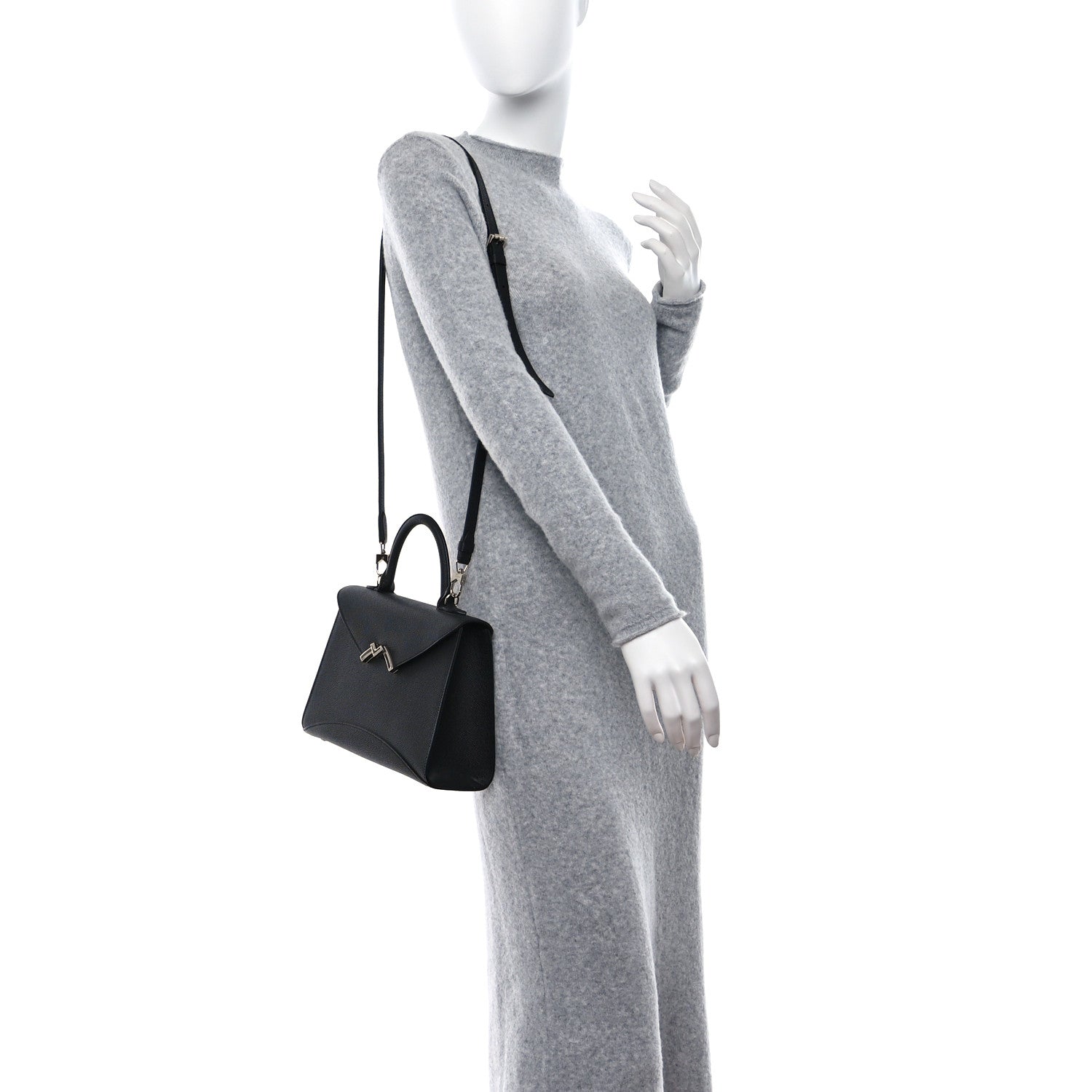 Moynat Carat Calfskin Gabrielle PM Black 3 of 11