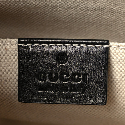 Gucci Boarded Plutone Calfskin Mini Horsebit 1955 Top Handle Bag Black 6 of 9