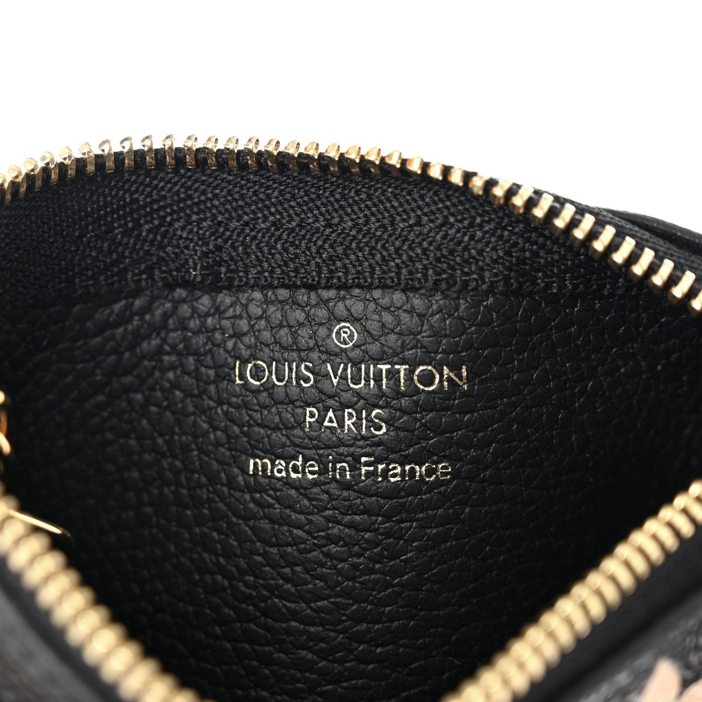 Empreinte Monogram Giant Key Pouch Black Beige