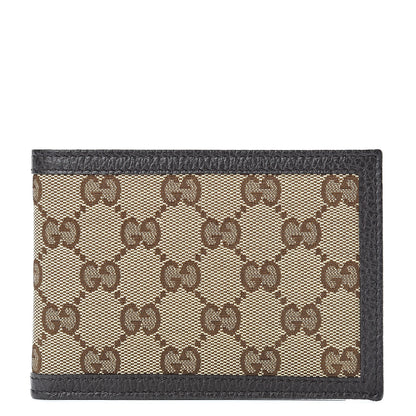 Gucci Monogram Bi-Fold Wallet Dark Brown 1 of 9