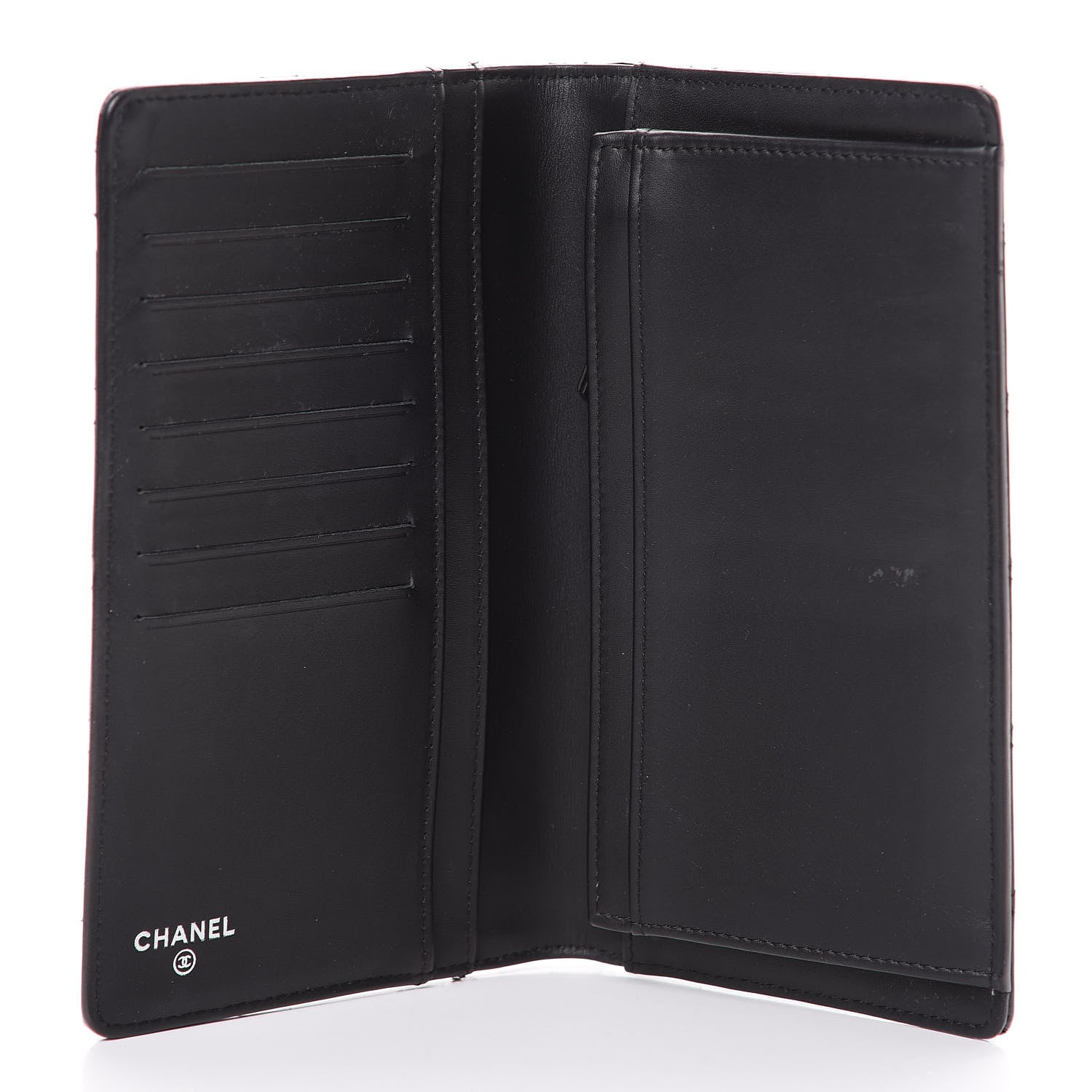 Chanel Patent Quilted Brilliant Yen Wallet Black 4 of 10