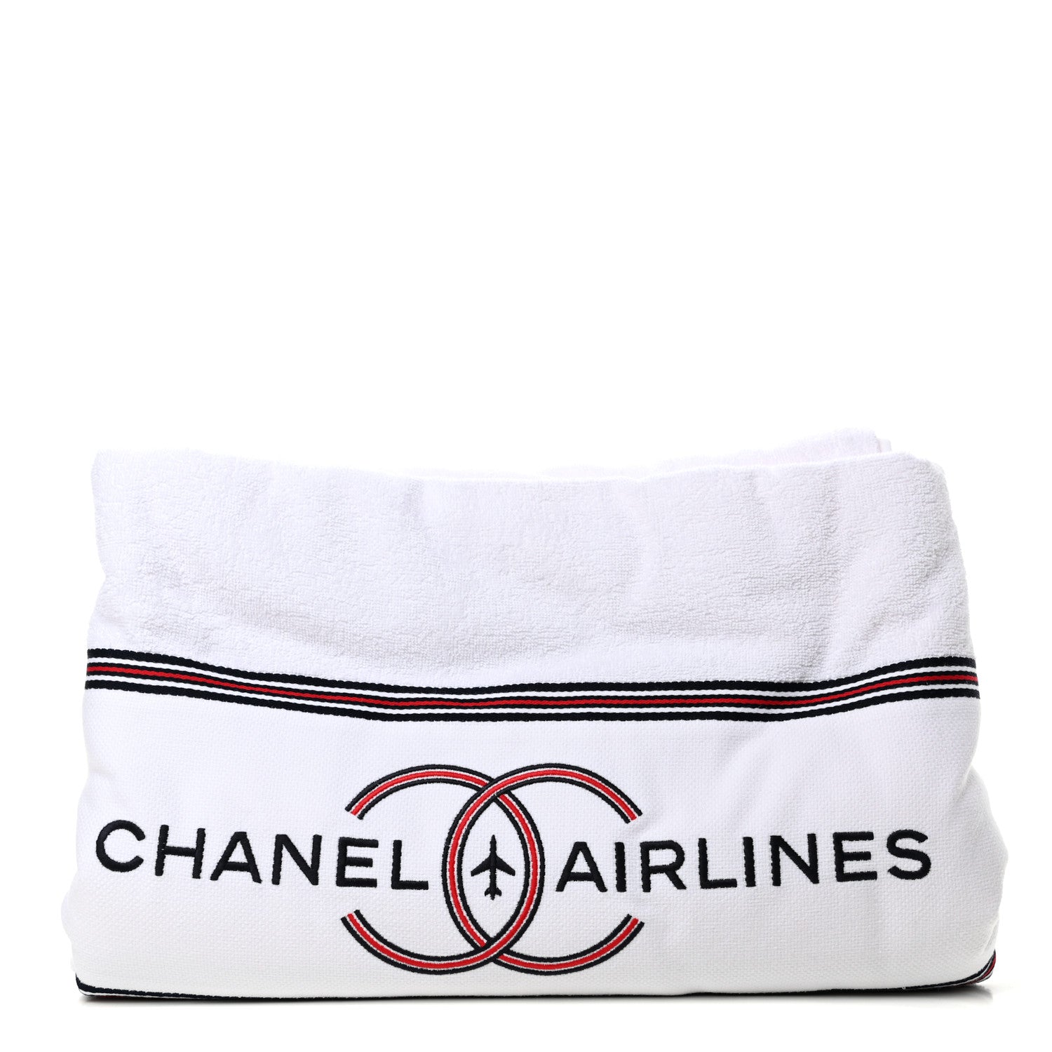 Chanel Reversible Chanel Airlines Tote Silver Navy 4 of 4