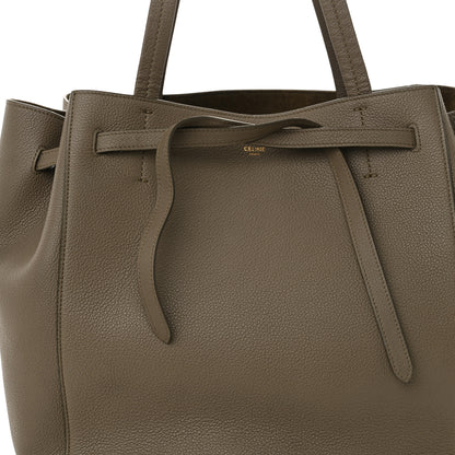 Celine Soft Grained Calfskin Small Belt Cabas Phantom Taupe 8 of 11