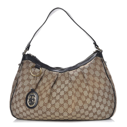 Gucci Monogram Medium Sukey Hobo Black 1 of 13