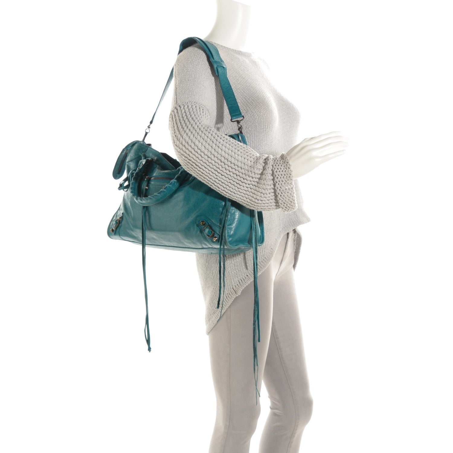 Balenciaga Agneau Classic Hardware City Lagon 2 of 16