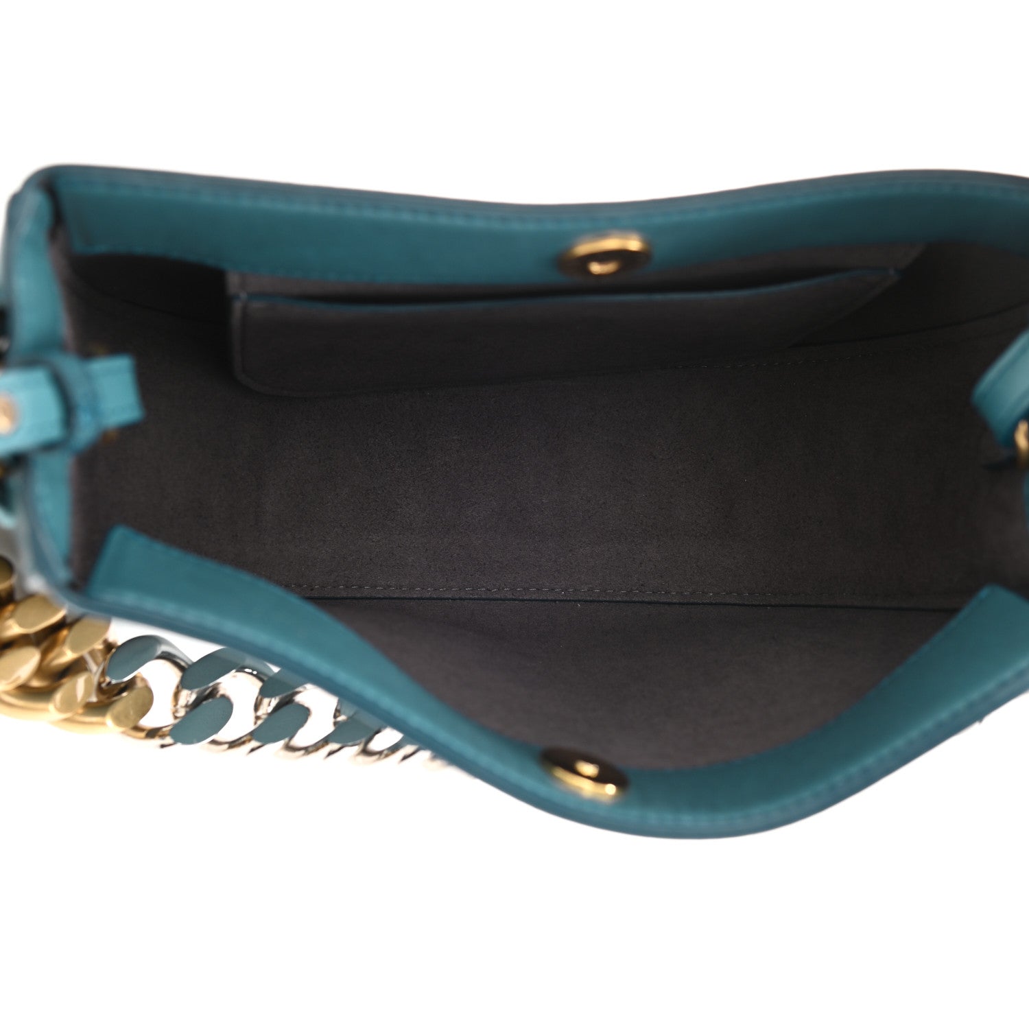Stella McCartney Eco Alter Nappa Medium Frayme Shoulder Bag Teal 5 of 10
