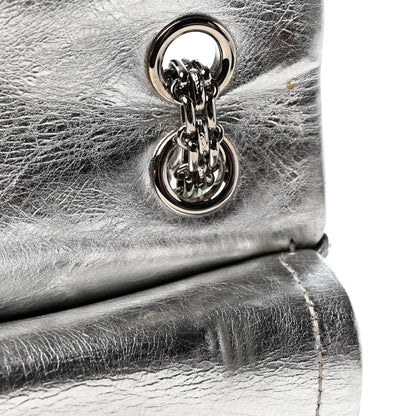 Chanel Metallic Aged Calfskin Quilted 2.55 Reissue 226 Flap Silver 10 of 13