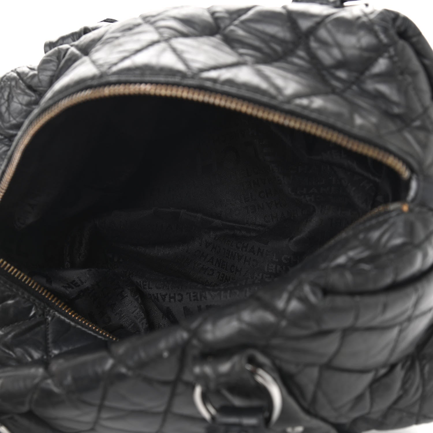 Chanel Distressed Lambskin Lady Braid Small Tote Black 5 of 11