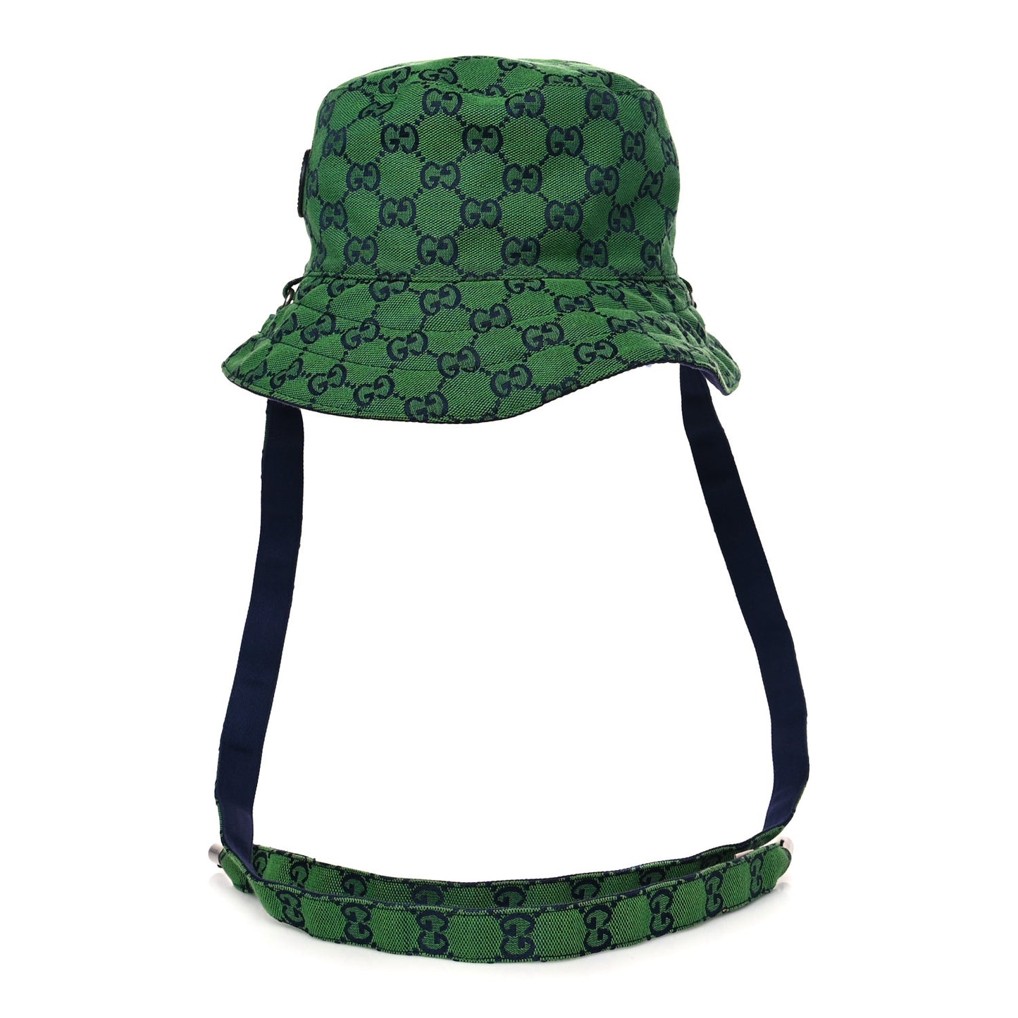 Monogram Multicolor Reversible Self-Tie Bucket Hat L Green Blue
