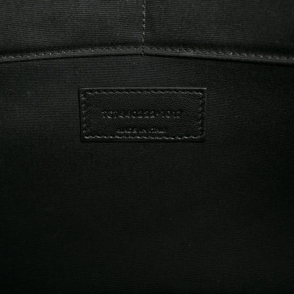 Saint Laurent Calfskin Matelasse Chevron Cassandre Monogram Document Holder Earth 7 of 11