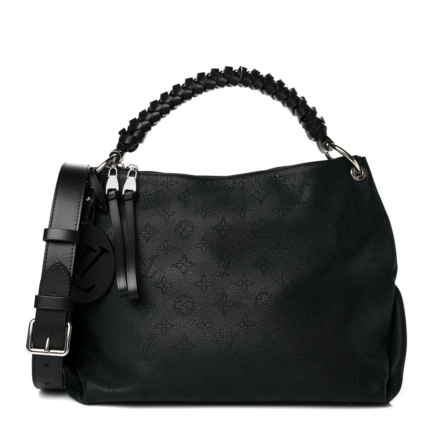 Louis Vuitton Mahina Beaubourg Hobo MM Black 1 of 12