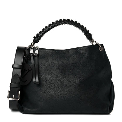 Louis Vuitton Mahina Beaubourg Hobo MM Black 1 of 12