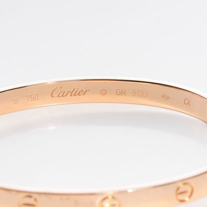 Cartier 18K Pink Gold LOVE Bracelet 19 3 of 4