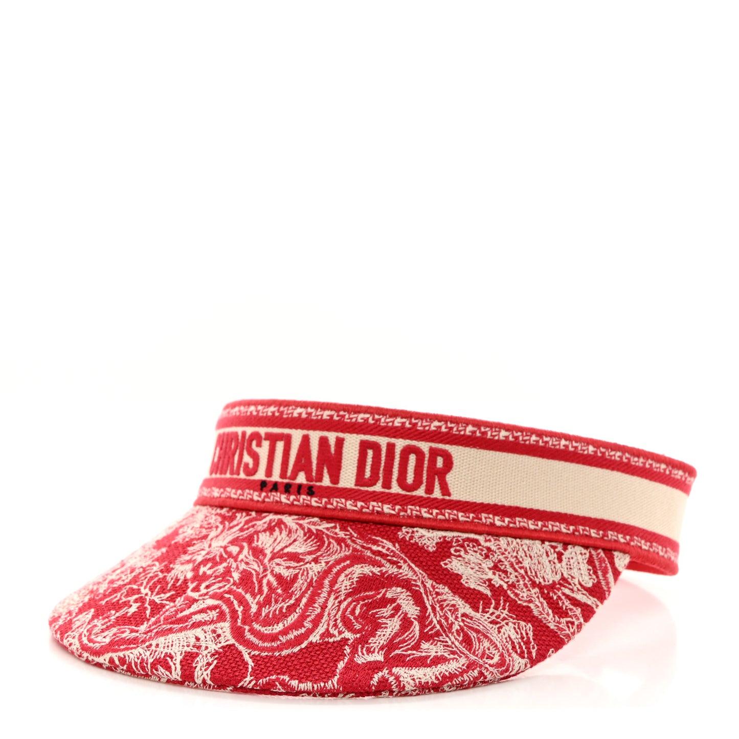 Toile De Jouy Reverse Visor Red