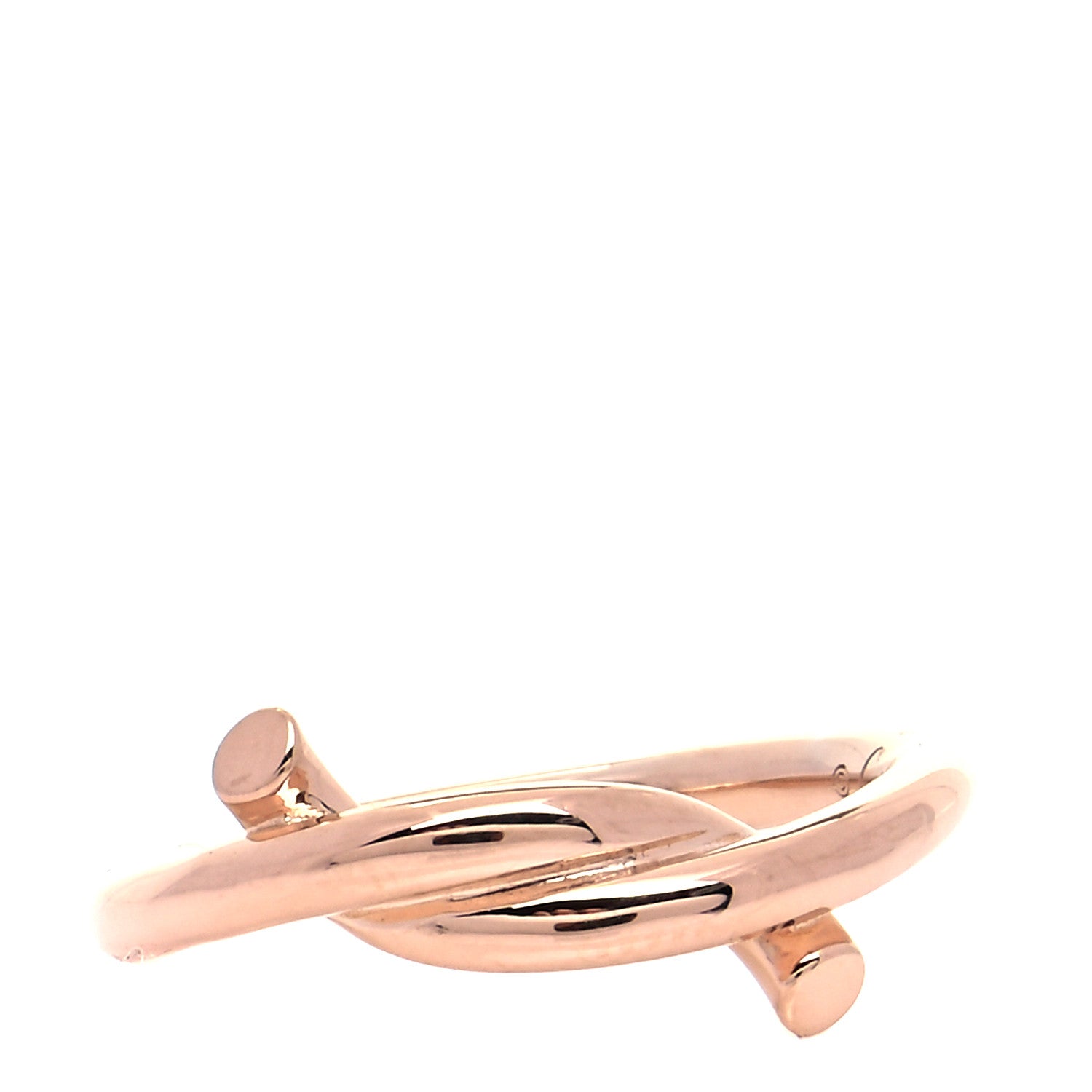 Cartier 18K Pink Gold Entrelaces Ring 51 5.75 1 of 6