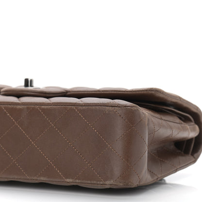 Chanel Lambskin Quilted Medium Double Flap Brown 9 of 18