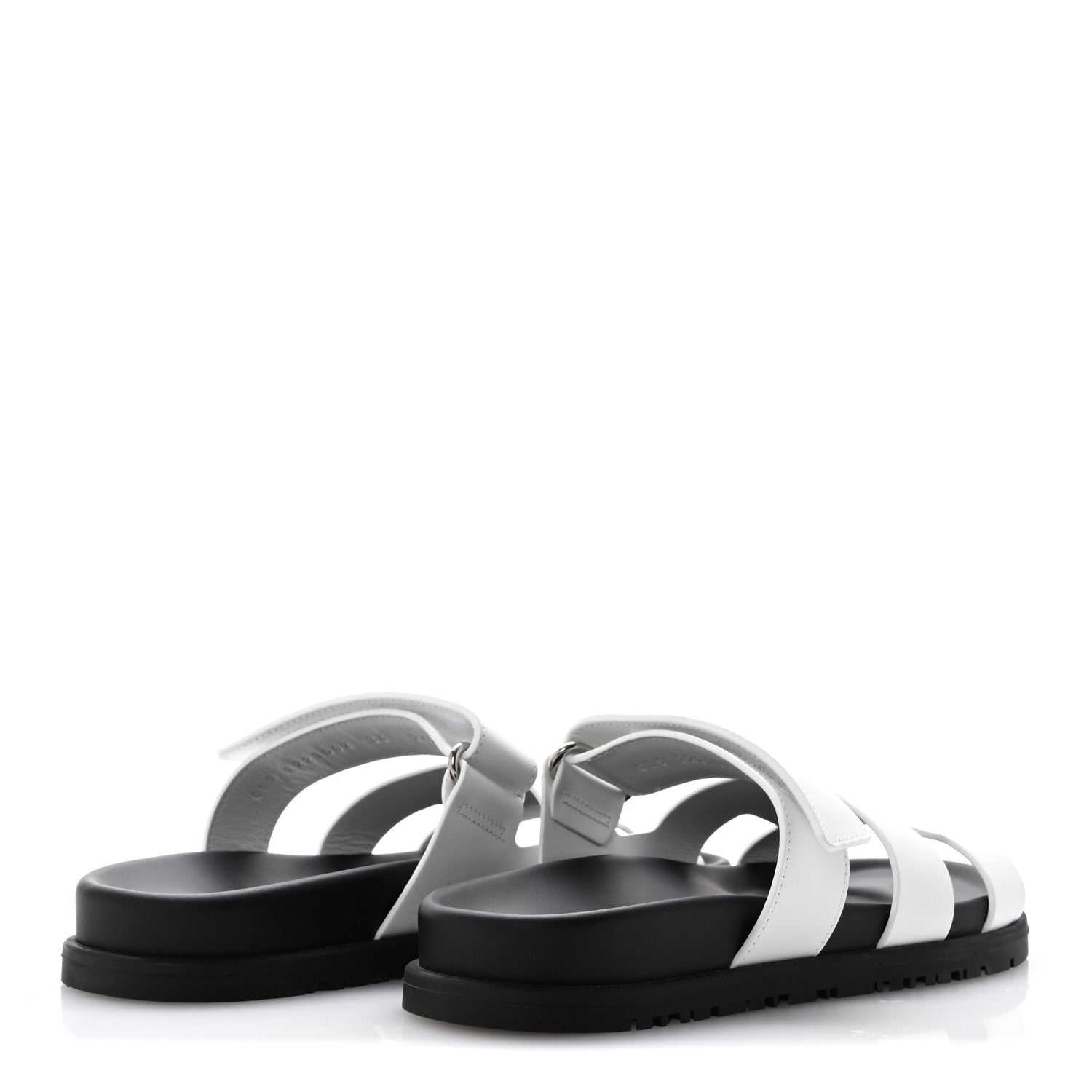 Hermes Calfskin Womens Chypre Sandals 36 White 5 of 10